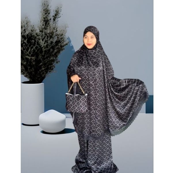 Mukena Dewasa Patimah  Santorini Silk  2in1 Series