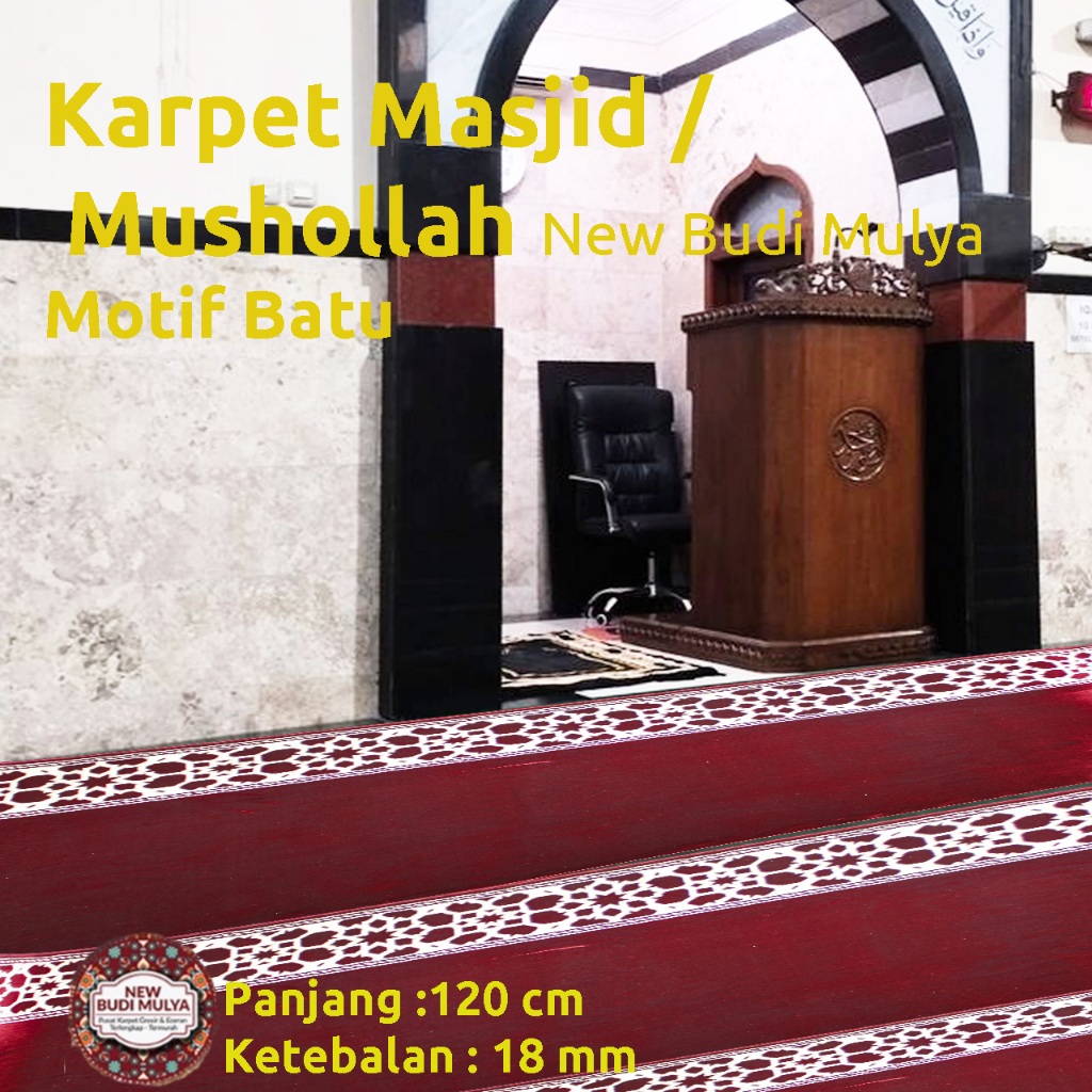 Jual Karpet Masjid / Mushollah New Budi Mulya Motif Bintang Bunga ...