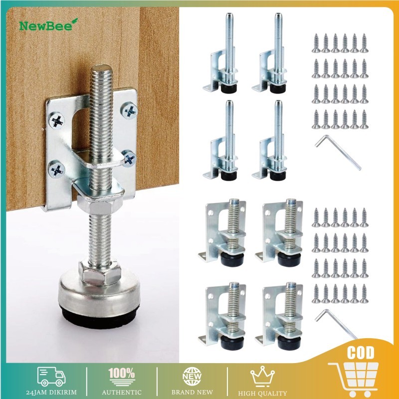 Jual 4PCS/Set Stabil Kaki Adjuster Furniture Adjustable Cabinet Legs ...