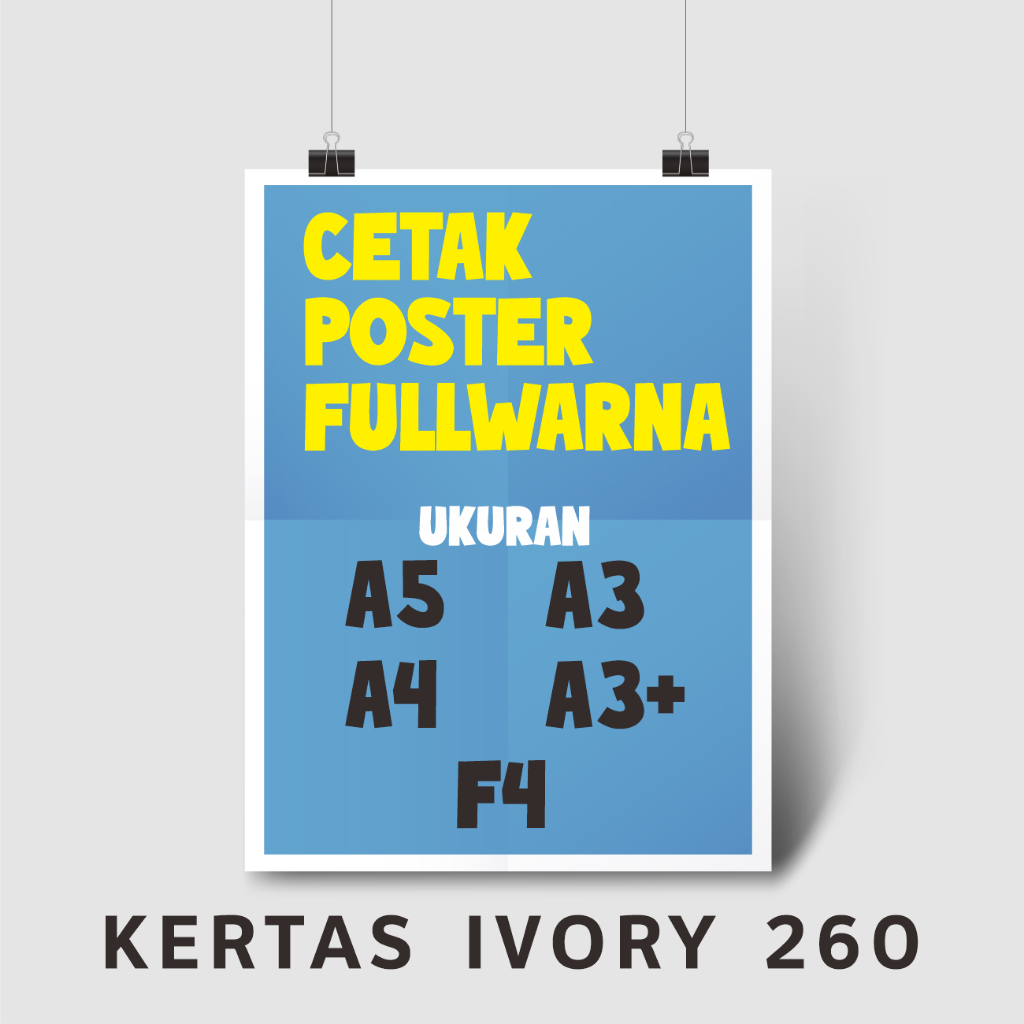 Jual Cetak Kertas Ivory 260 Fullwarna | Shopee Indonesia