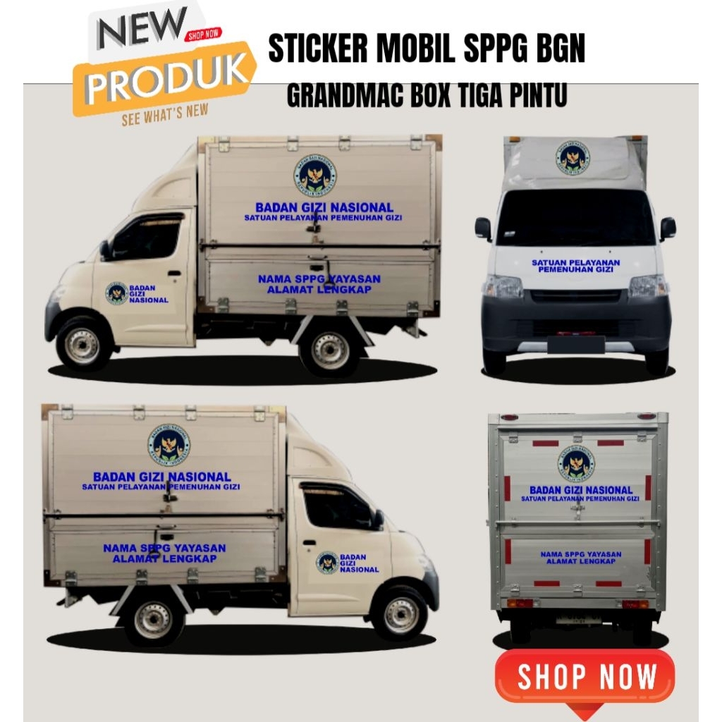 Jual Stiker Mobil MBG SPPG Custom Nama Yayasan Atau SPPG | Shopee Indonesia