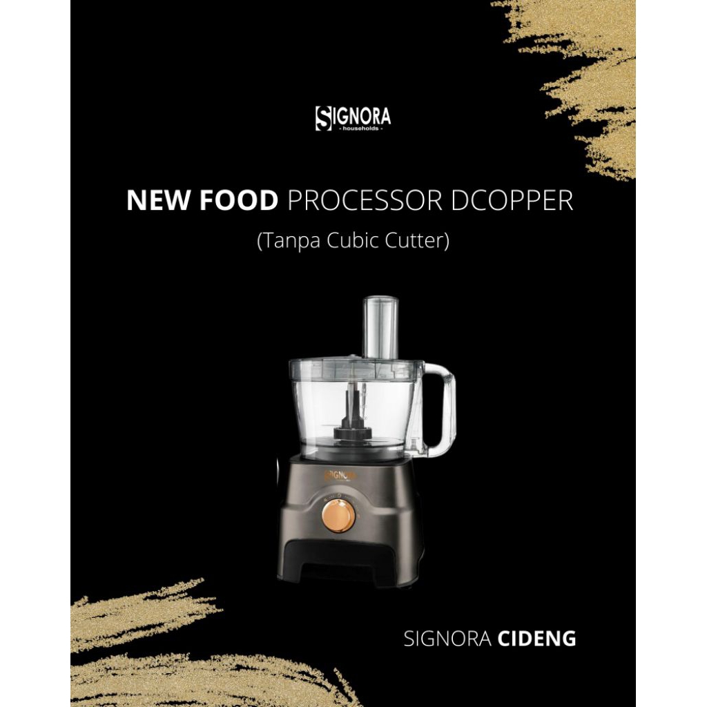 Jual NEW FOOD PROCESSOR DCOPPER (TANPA CUBIC CUTTER) | Shopee Indonesia