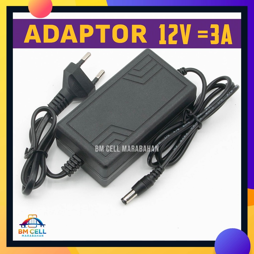 Jual Adaptor 12V 2A / 3A Power Supply DC Colokan 5.5mm Charger ...