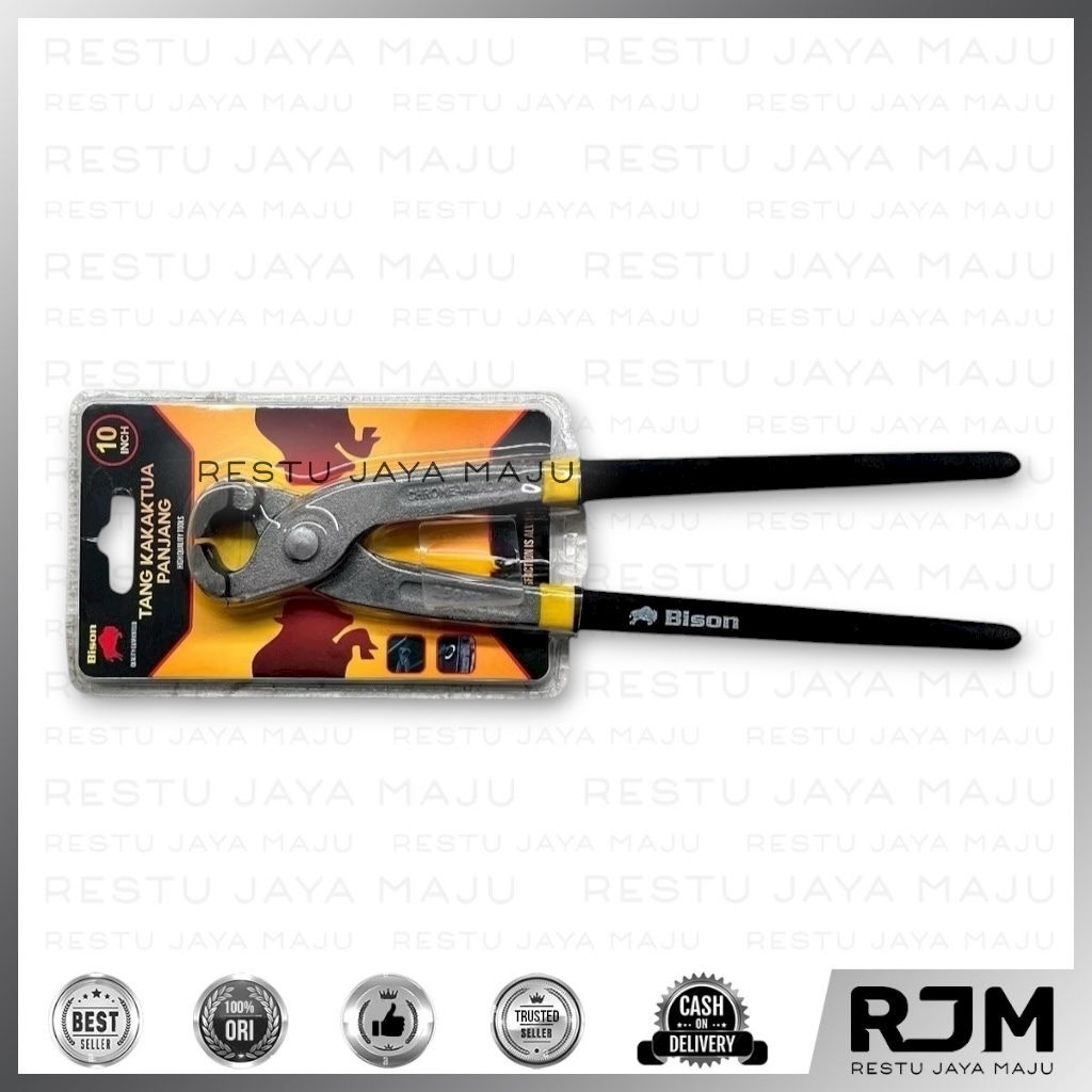 Jual [6 pcs] NEW BISON Catut gegep besi 9 10 inch tang kakaktua rj ...