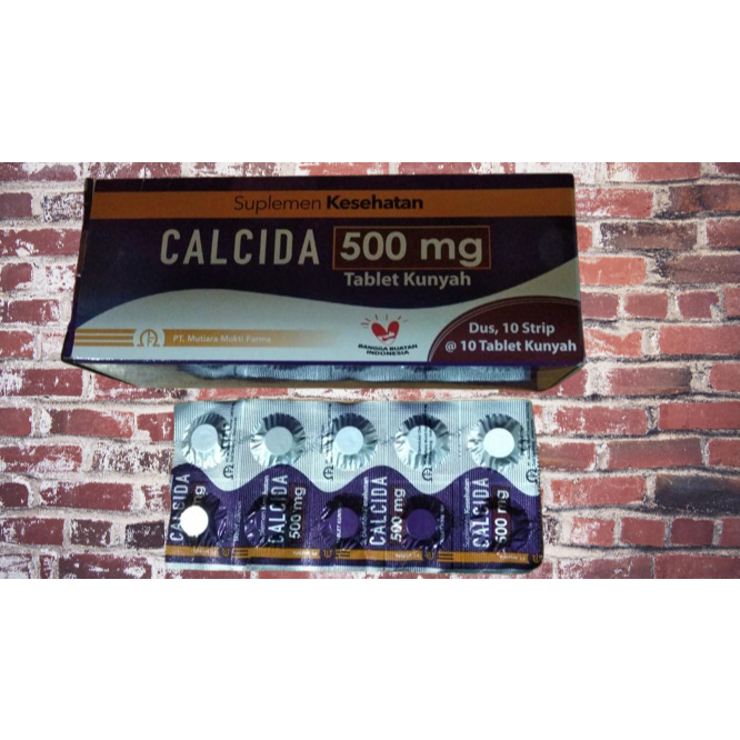 Jual CALCIDA KOMPOSISI CALCIUM CARBONATE 500MG | Shopee Indonesia