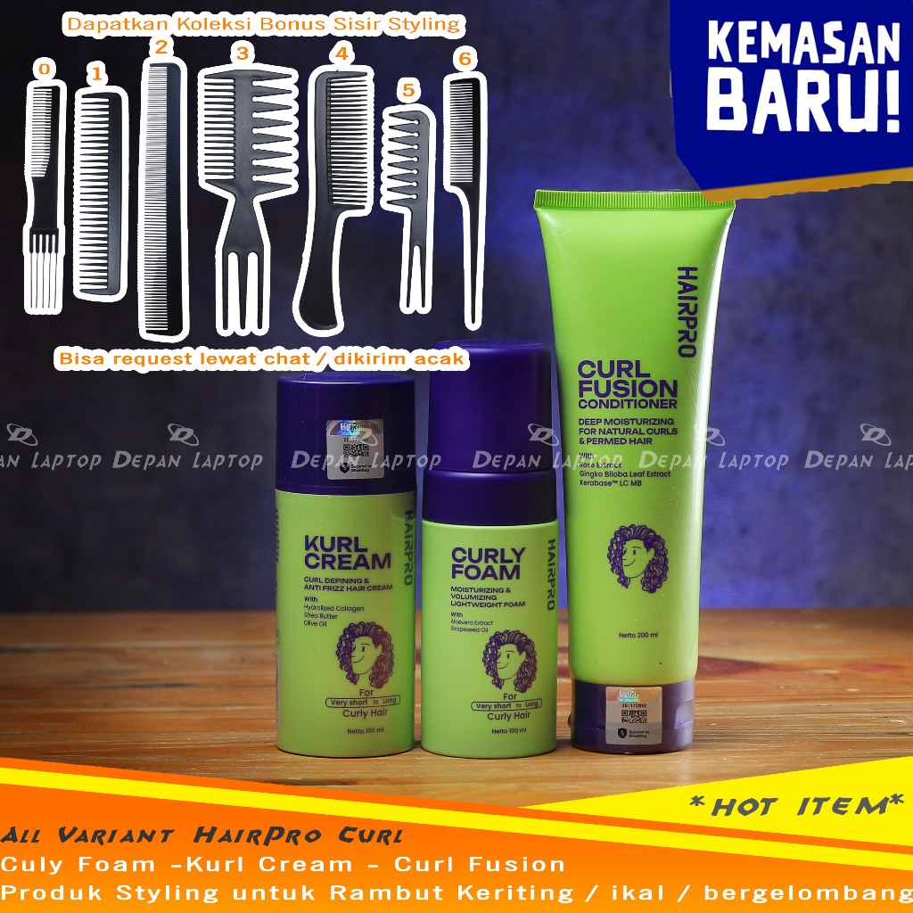 Jual Hairnerds Professional HairPro Kurl Cream Curl Fusion Conditioner ...