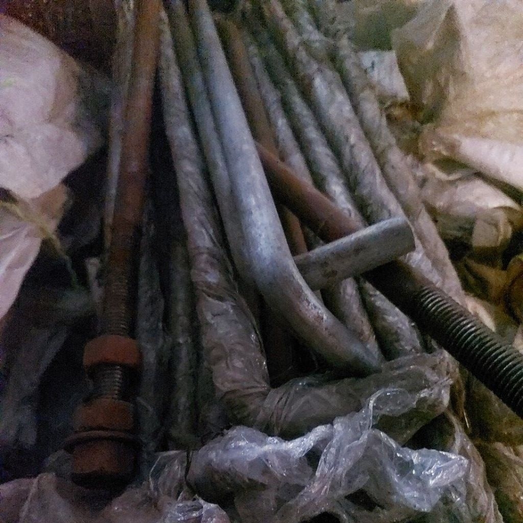 Jual Angkur L Tanam Cor M25x750-800 Set Mur dan Ring L Angkur 75-80cm ...