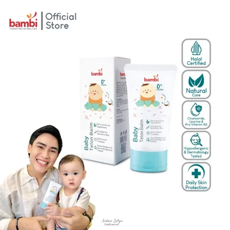 Bambi Baby Telon Balm bentuk balm yang praktis