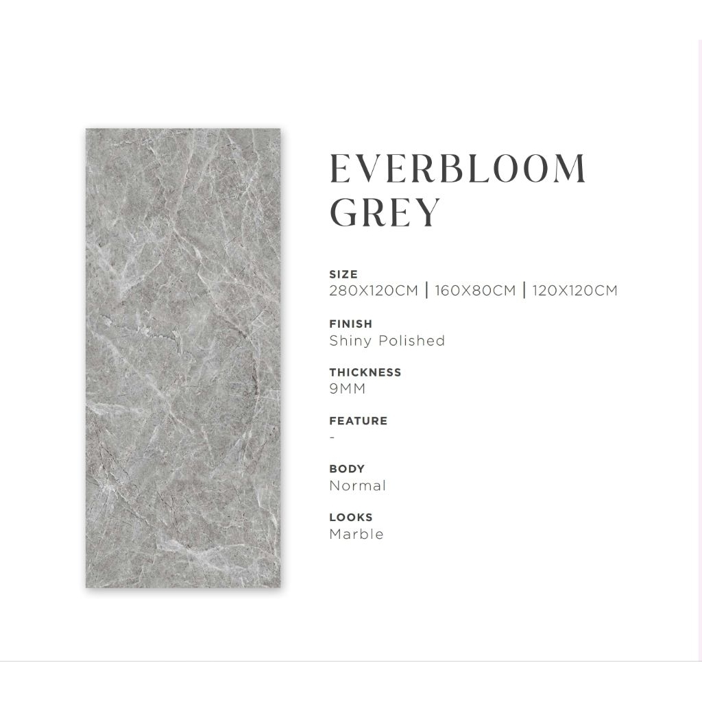 Jual Granit Quadra Everbloom Grey Uk 280x120 | Shopee Indonesia