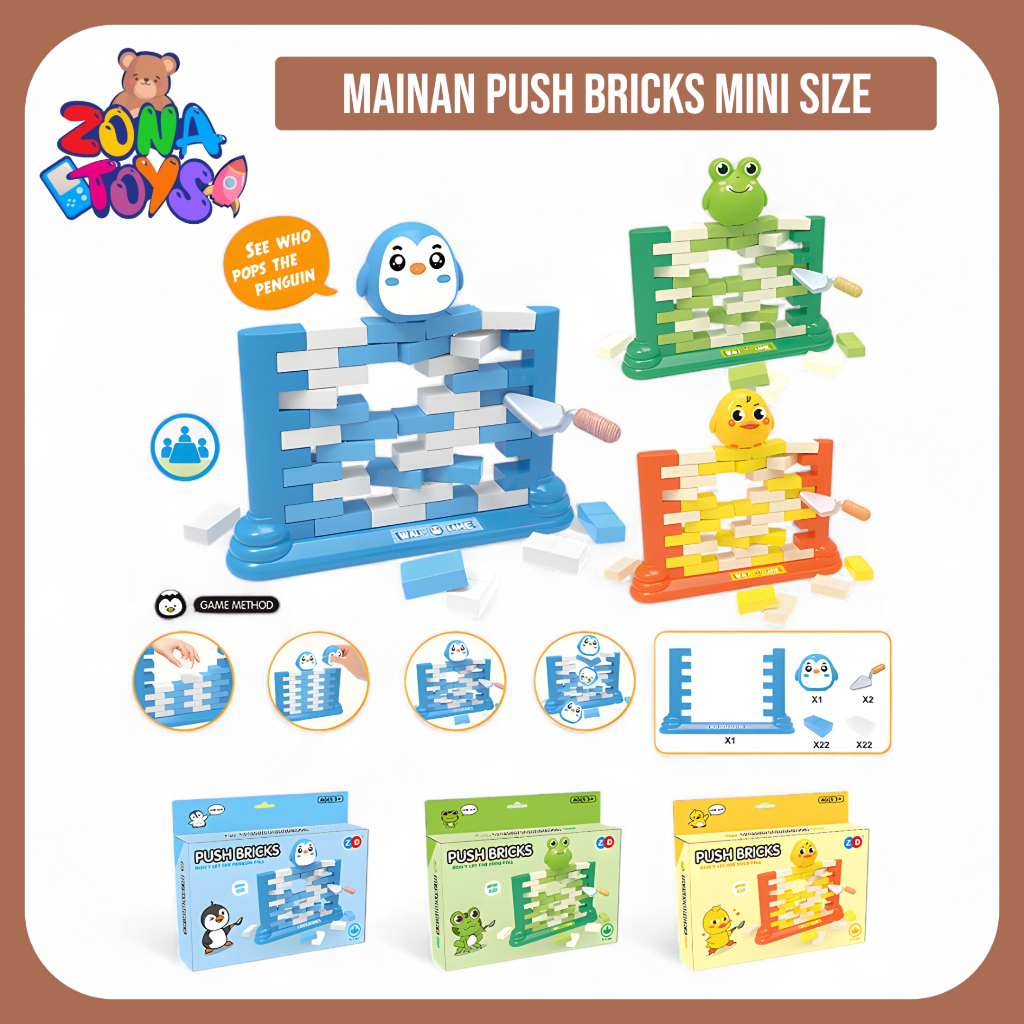 Jual Mainan Anak Push Bricks Motif Fun Game Toys Family Board Game ...