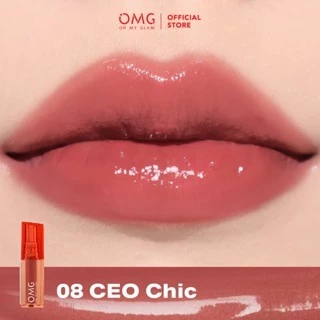 OMG OH MY GLAM Glassy Lip Tint 2g Lip Tint Merah Jingga Official