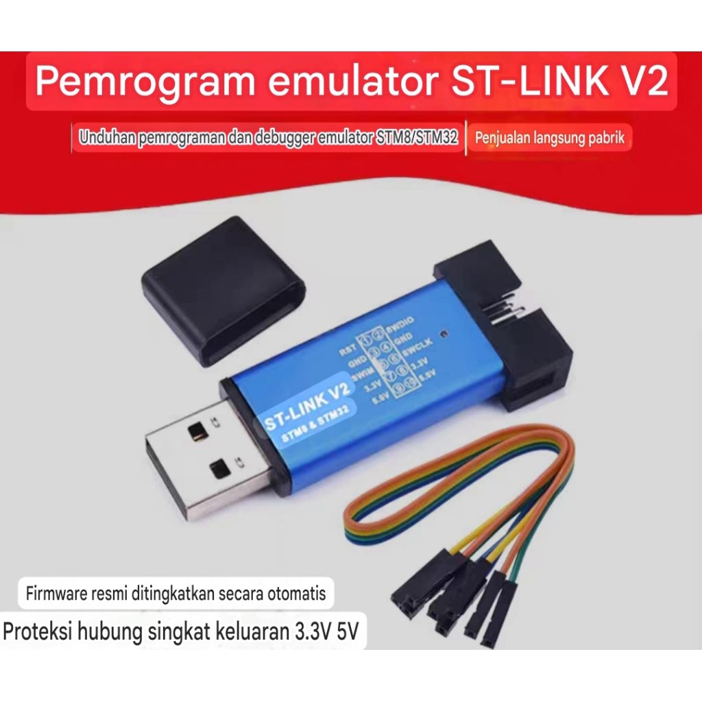 Jual ST-LINK ST LINK STLINK V2 Mini STM8 / STM32 Programmer Downloader ...