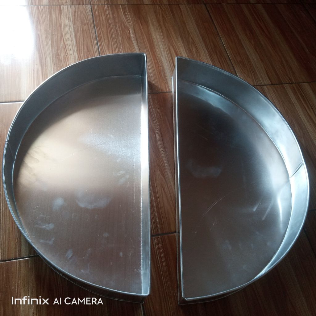 Jual loyang ukuran diameter 70x8 di bagi 2 bagian bhn alumunium tebal ...