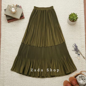 Lindi Skirt Rok Plisket Lidi Mayung Premium Rok Plisket Lidi 2 Susun Premium Rok Plisket Lidi