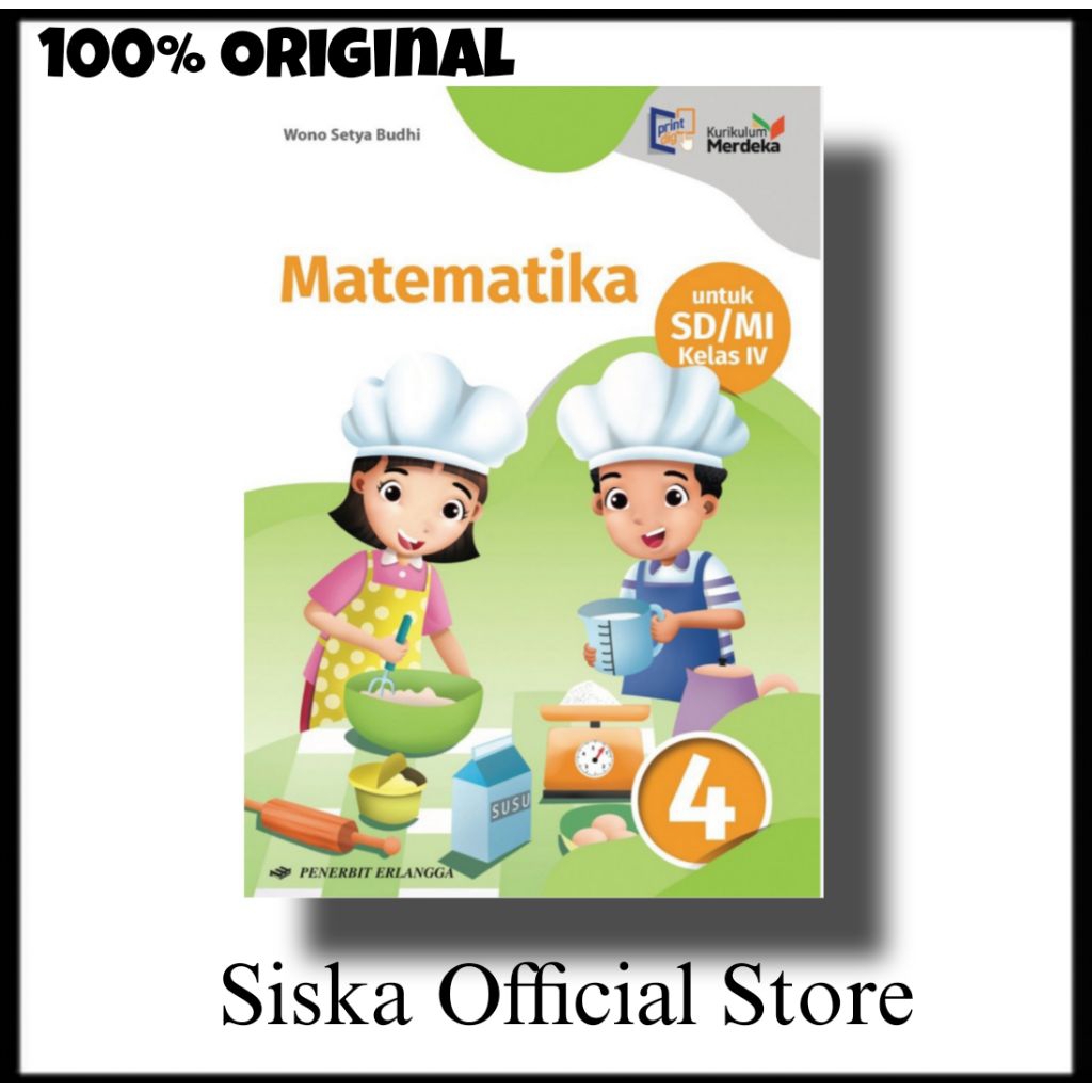 Jual BUKU MATEMATIKA KELAS 4 SD KURIKULUM MERDEKA ERLANGGA | Shopee ...