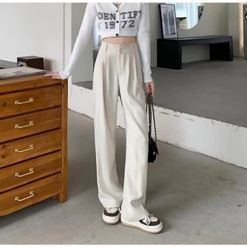 Celana Loose Pants PREMIUM Celana Kulot Anti Kusut Celana Higwhaist Korean Style Double Kancing