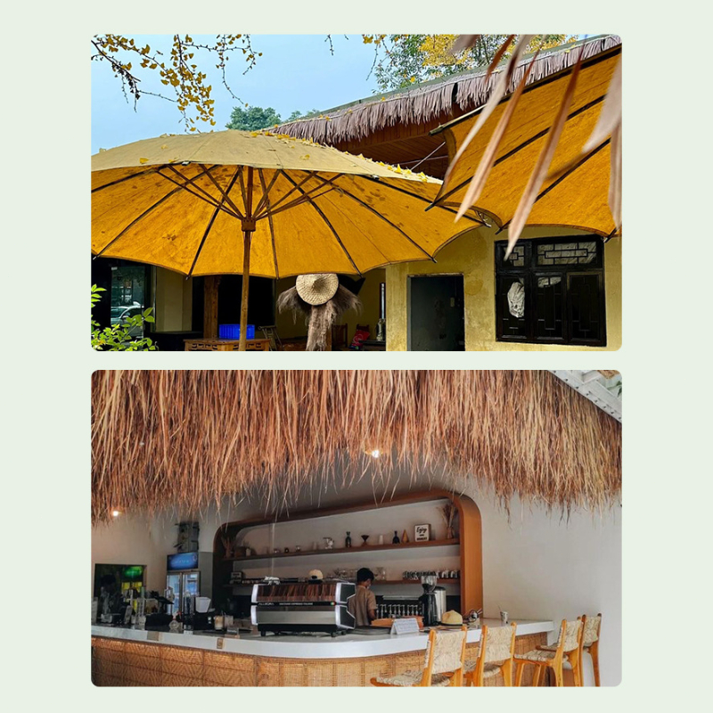 Jual Atap Rumput Sintetis, Gulungan Jerami Buatan untuk Bar Hut, Teras ...