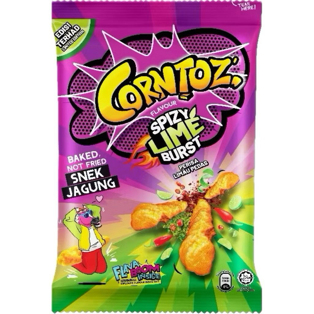 Jual CORNTOZ RASA SPICY LIME BURST 80 gr | Shopee Indonesia