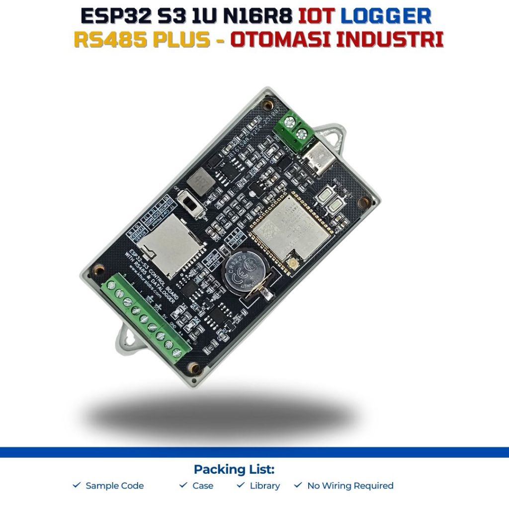 Jual ESP32 S3 IOT LOGGER RTC RS485 Modbus PLUS - Otomasi Industri ...