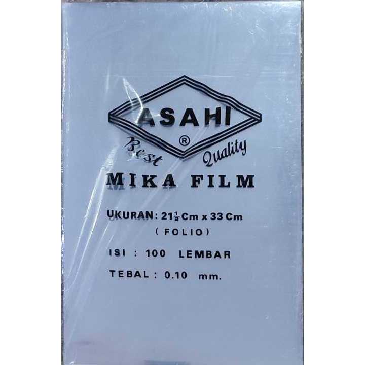 Jual COVER MIKA BENING ASAHI PLASTIK JILID FOLIO F4 DAN A4 ECER DAN ...