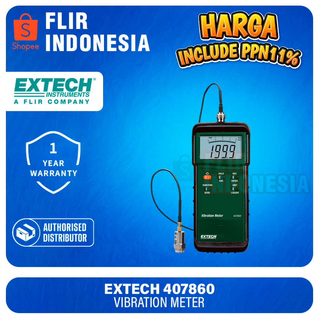 Jual Extech 407860 Heavy Duty Vibration Meter | Shopee Indonesia