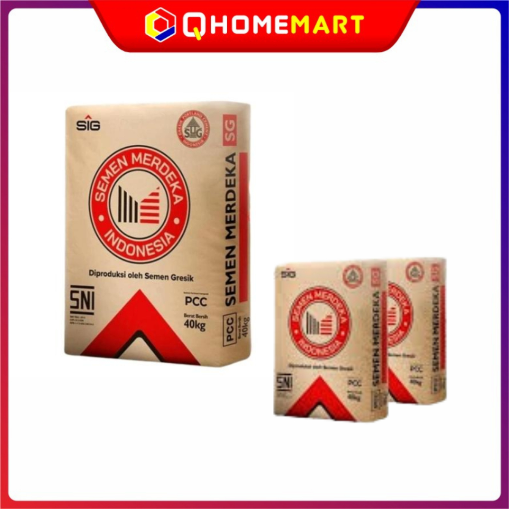 Jual Semen Perekat Beton Bata PCC cement serbaguna Merdeka 40 Kg ...