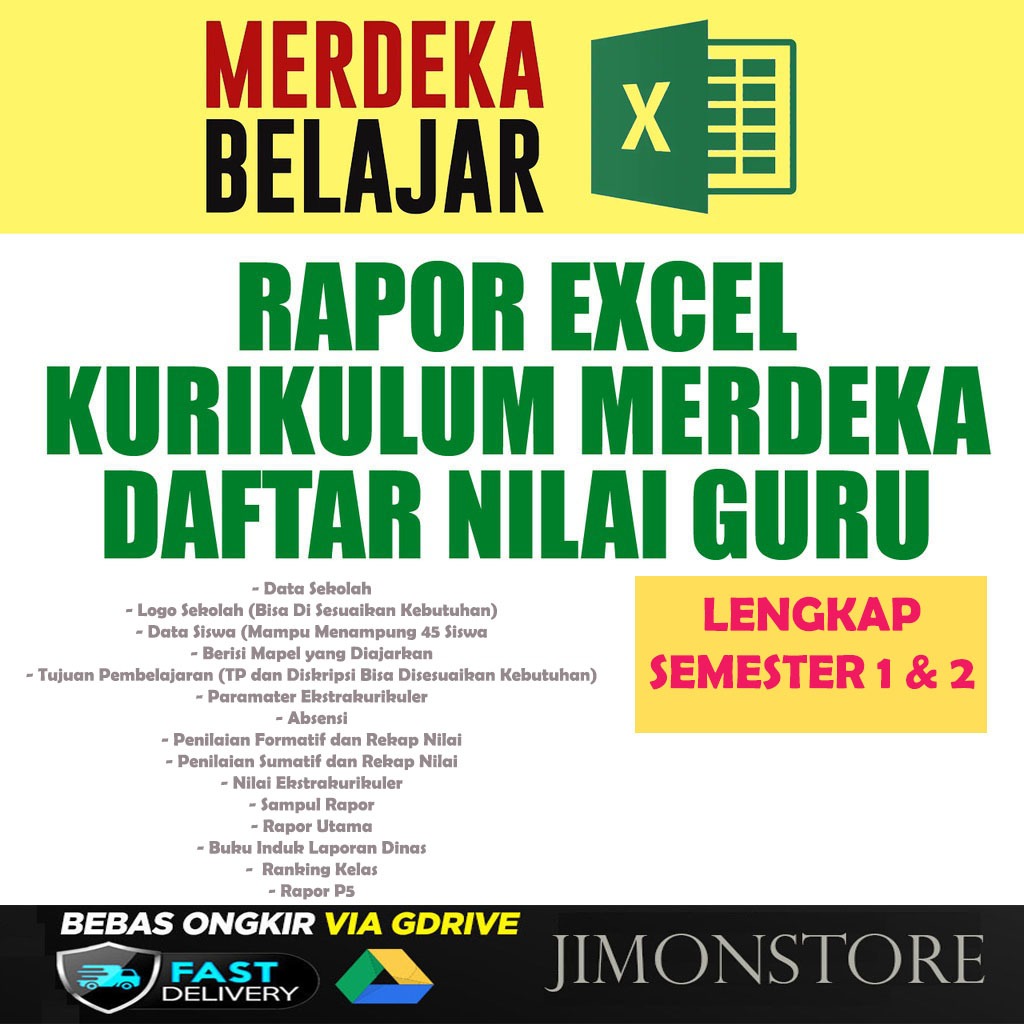 Jual RAPOR KURIKULUM MERDEKA - Untuk SD SMP SMA | Shopee Indonesia
