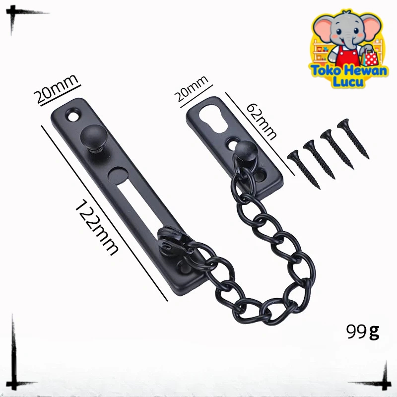 Jual Grendel Rantai Jendela/Rantai Kunci Pengaman/Safety Chain Lock ...