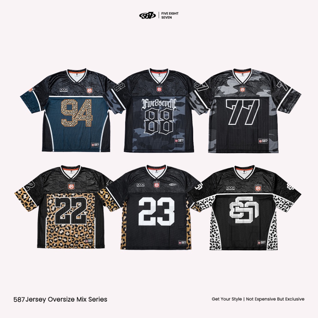 Jual 587 - Jersey Oversize Number Series 22-23-26-77-88-94 2 Bahan Mix ...