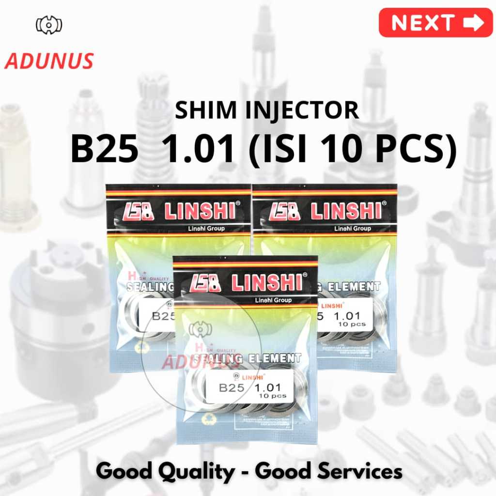 Jual (10PCS) Shim Injector Type Shim Injector B25 1.01 Ketebalan ...