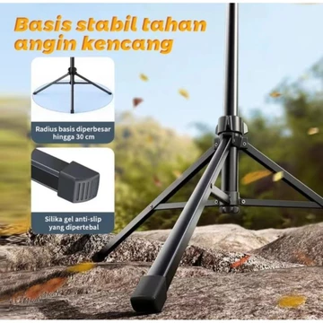 Tripod Kokoh Full Besi Tripod Handphone Chrome 2 1 Meter Holder Hp