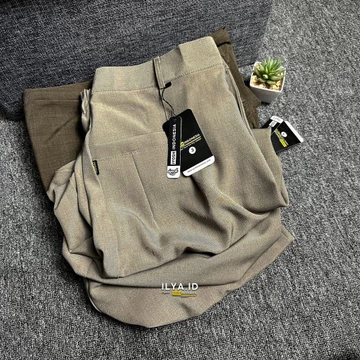 ILYA Elena Pants Semiwool Stretch (Melar) JUMBO BB 50 120 Kg Celana Kulot Wanita Formal Casual