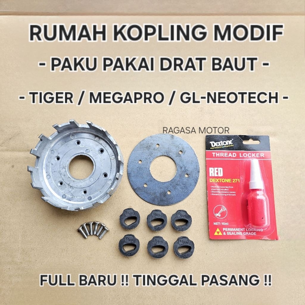Jual Rumah Alumunium Sarang Kopling Modif Drat baut House kopling TIGER ...