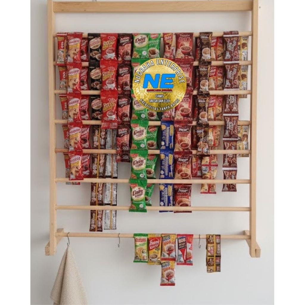 Jual Rak Rencengan Warung Rak Gantungan Jajanan Warung/Rak Minuman ...