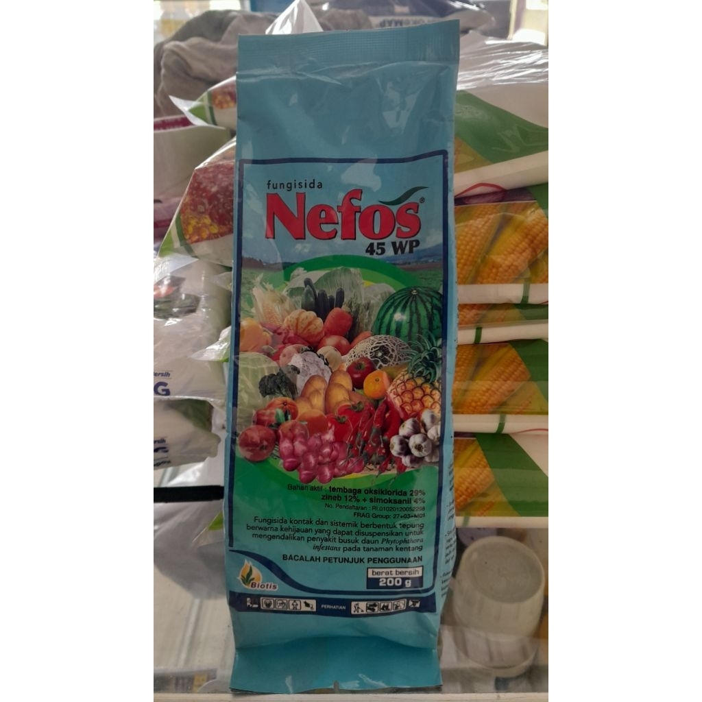 Jual Fungisida Nefos 250 gram - Nefos 45 WP Biotis | Shopee Indonesia
