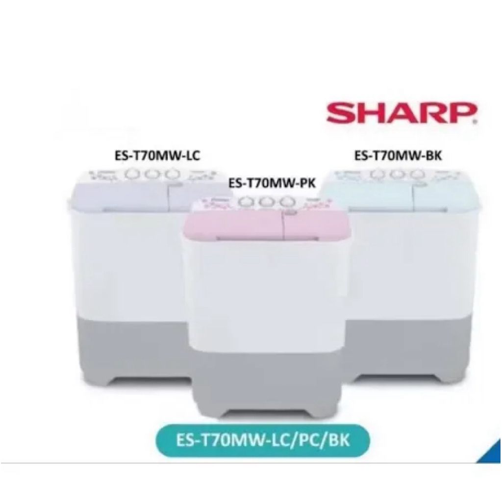 Jual MESIN CUCI 2 TABUNG SHARP 7KG 70MW | Shopee Indonesia