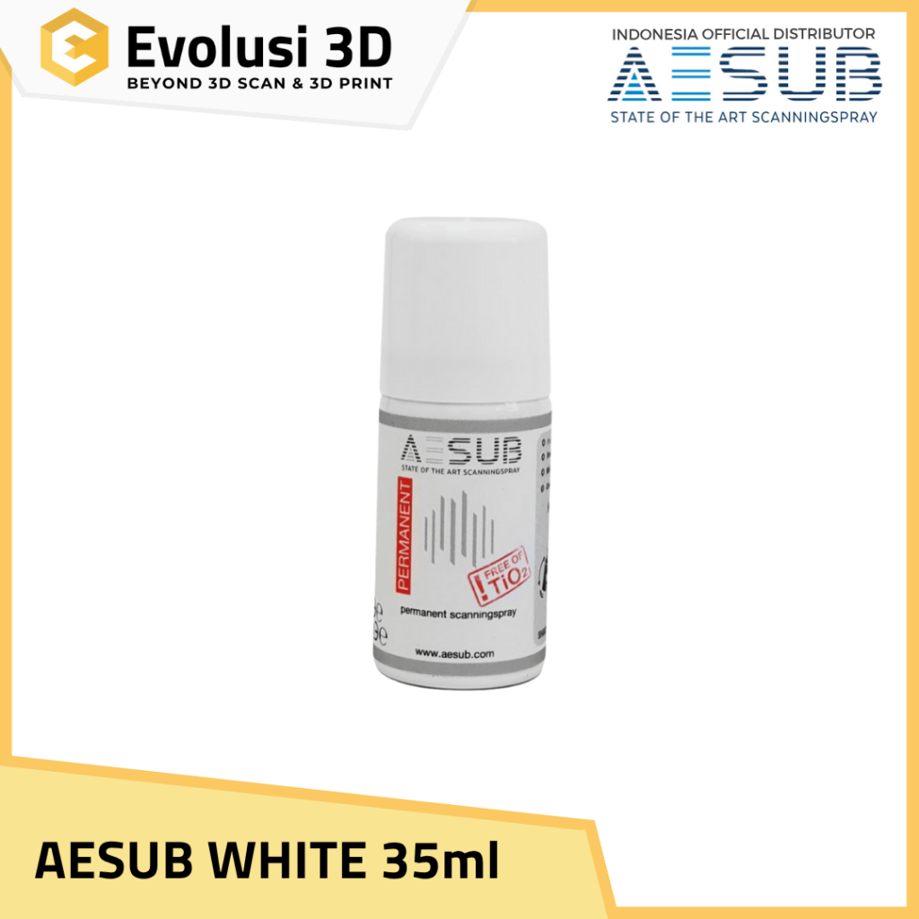 Jual AESUB WHITE 3D Scanning Spray | Spray Scan Done - 35ml/400ml ...