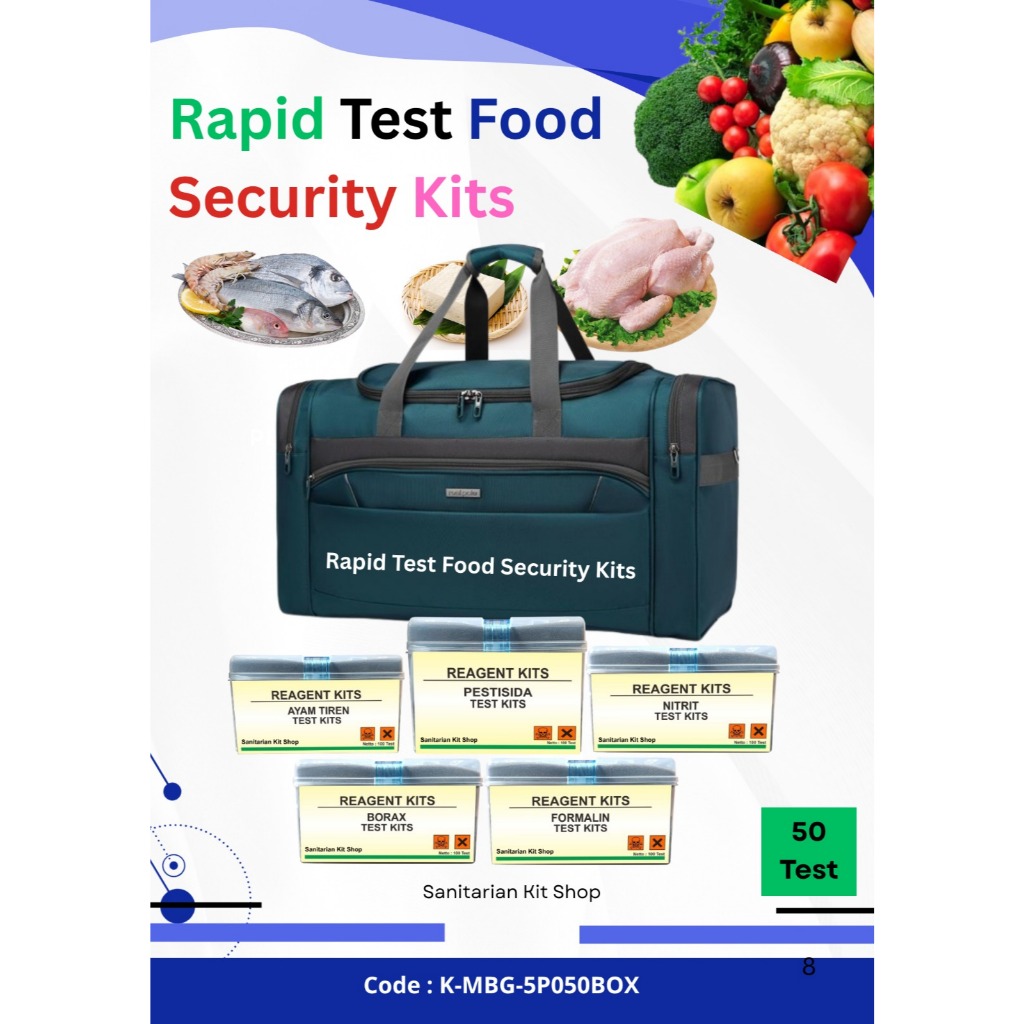 Jual Mini Food Security Kit Simple MBG 50 Test / Uji Kimia Berbahaya ...