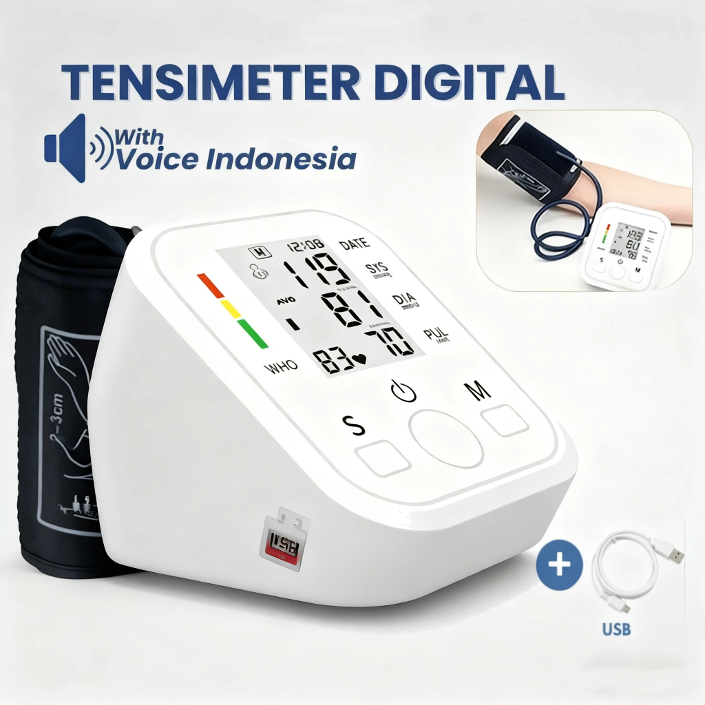 Jual [COD] Tensimeter Digital Lengan Atas/Alat cek pengukur tekanan