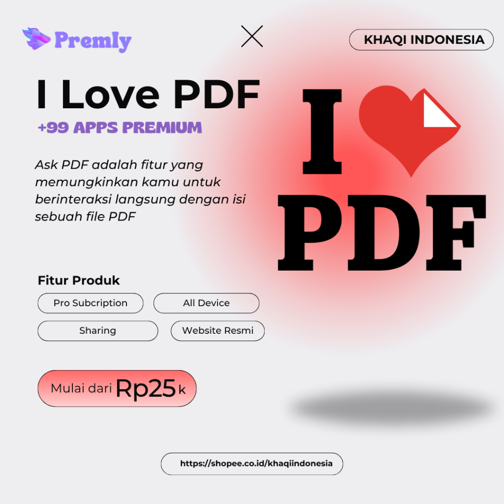 Jual I love pdf premium Akun Resmi Bergaransi | Ilovepdf Merge/Edit PDF ...