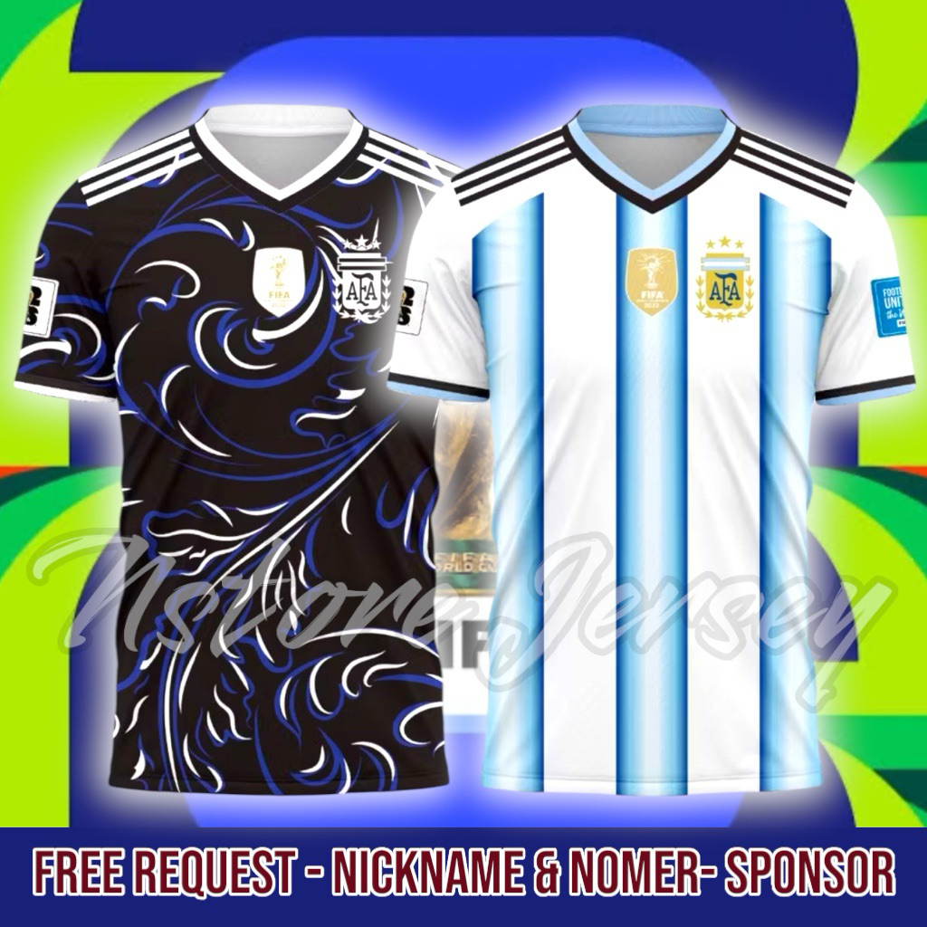 Jual JERSEY ARGENTINA PIALA DUNIA 2026 HOME AWAY FREE NAMSET | Shopee