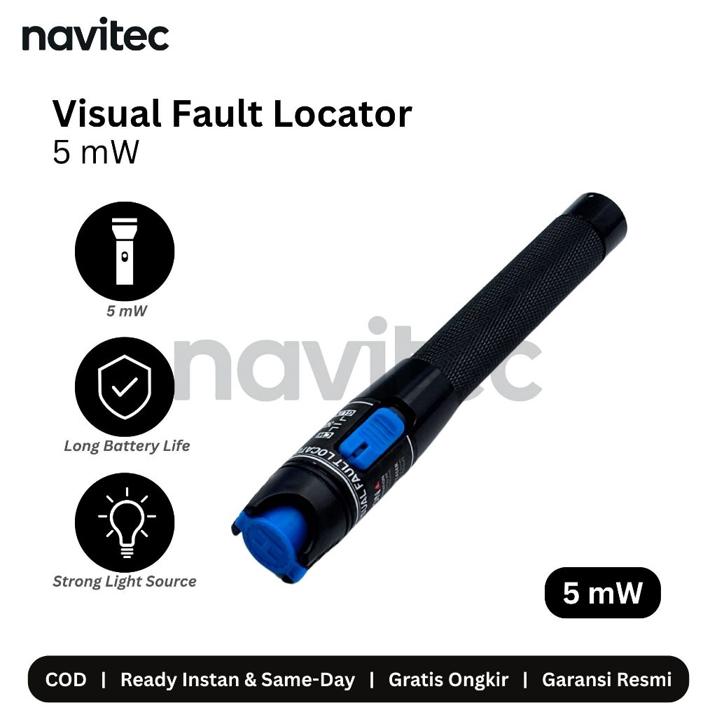 Jual VFL Senter Fiber Optik Laser Kabel Visual Fault 5mW | Shopee Indonesia