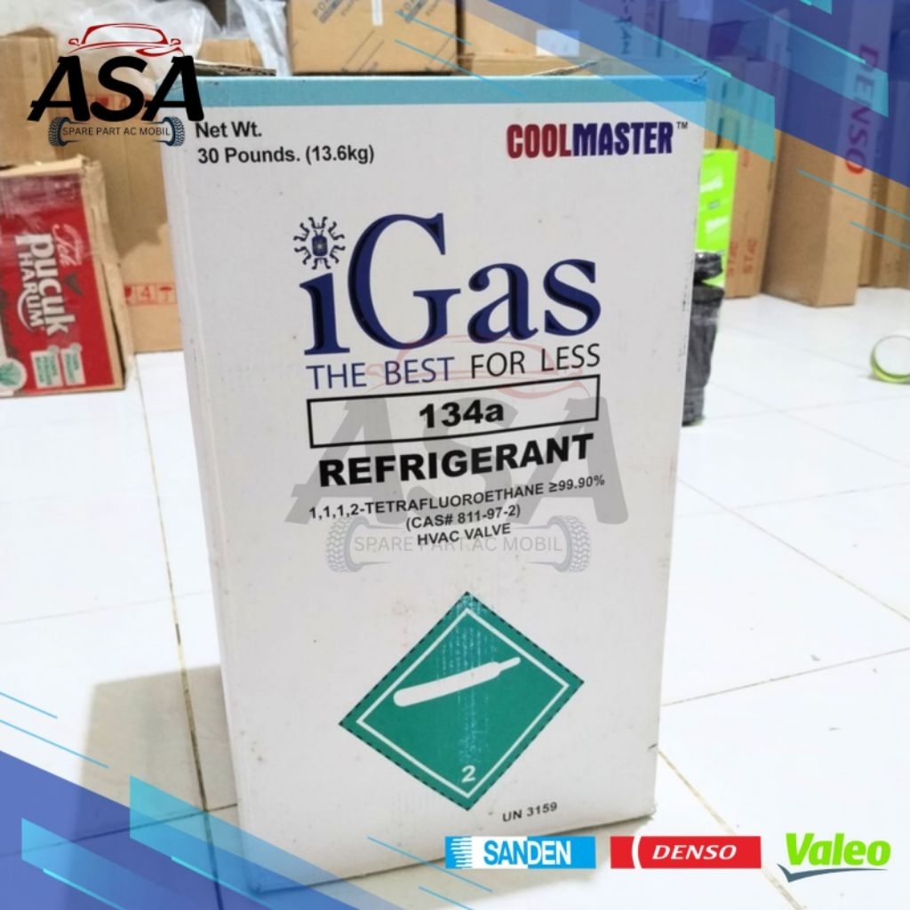 Jual Freon Igas R134a 13.6Kg Cool Master Refrigerant Ac Mobil | Shopee ...