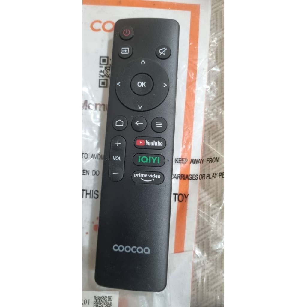 Jual REMOTE SMART TV COOCAA 32S3U 40S3U 43S3U ORIGINAL | Shopee Indonesia