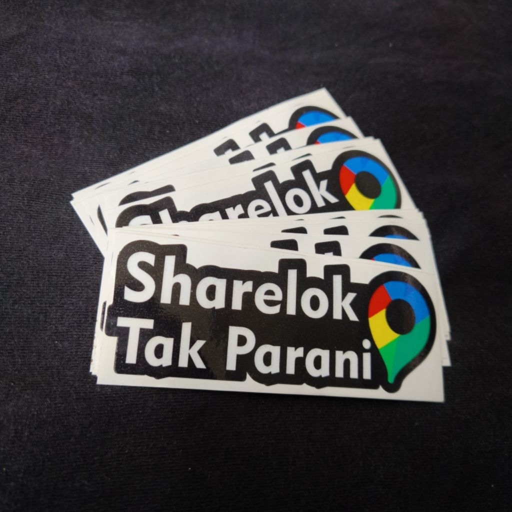 Jual sticker printing SHARELOK TAK PARANI | Shopee Indonesia