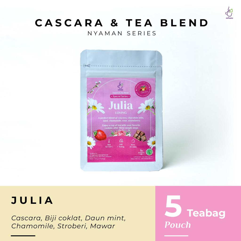 Jual Netisane Julia Pouch (Chamomile, Chocolate Nibs, Daun Mint ...