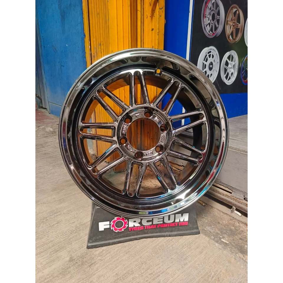 Jual Velg Mobil Black Chrome R18 Hilux Dc Fortuner Dmax Triton Pajero ...