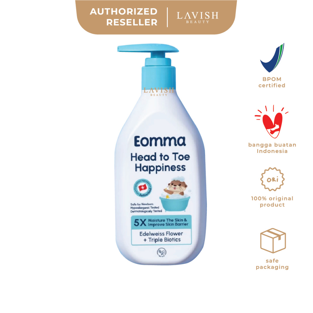 Jual EOMMA Head to Toe Happiness - Body Wash & Shampoo (300ml) | Shopee ...
