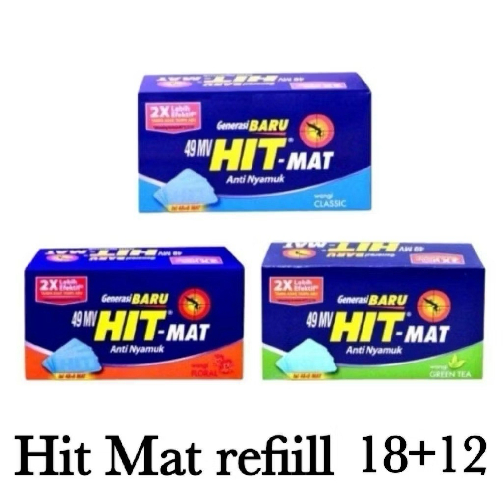 Jual Hit Mat Classic 18+12's - Obat Nyamuk Elektrik - Bunuh Nyamuk ...
