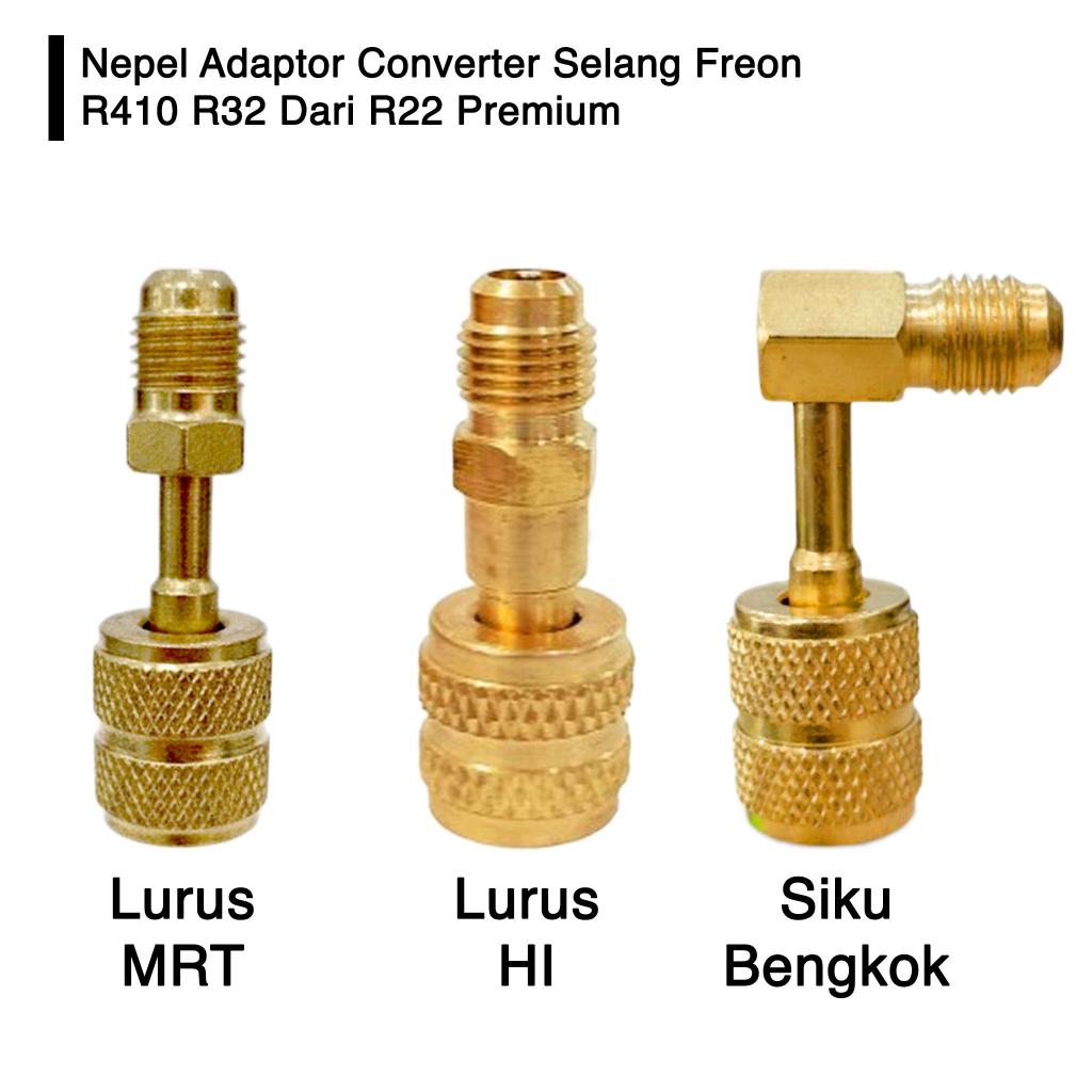 Jual Nepel Adaptor Converter Selang Freon R410 R32 Dari R22 Premiumm ...